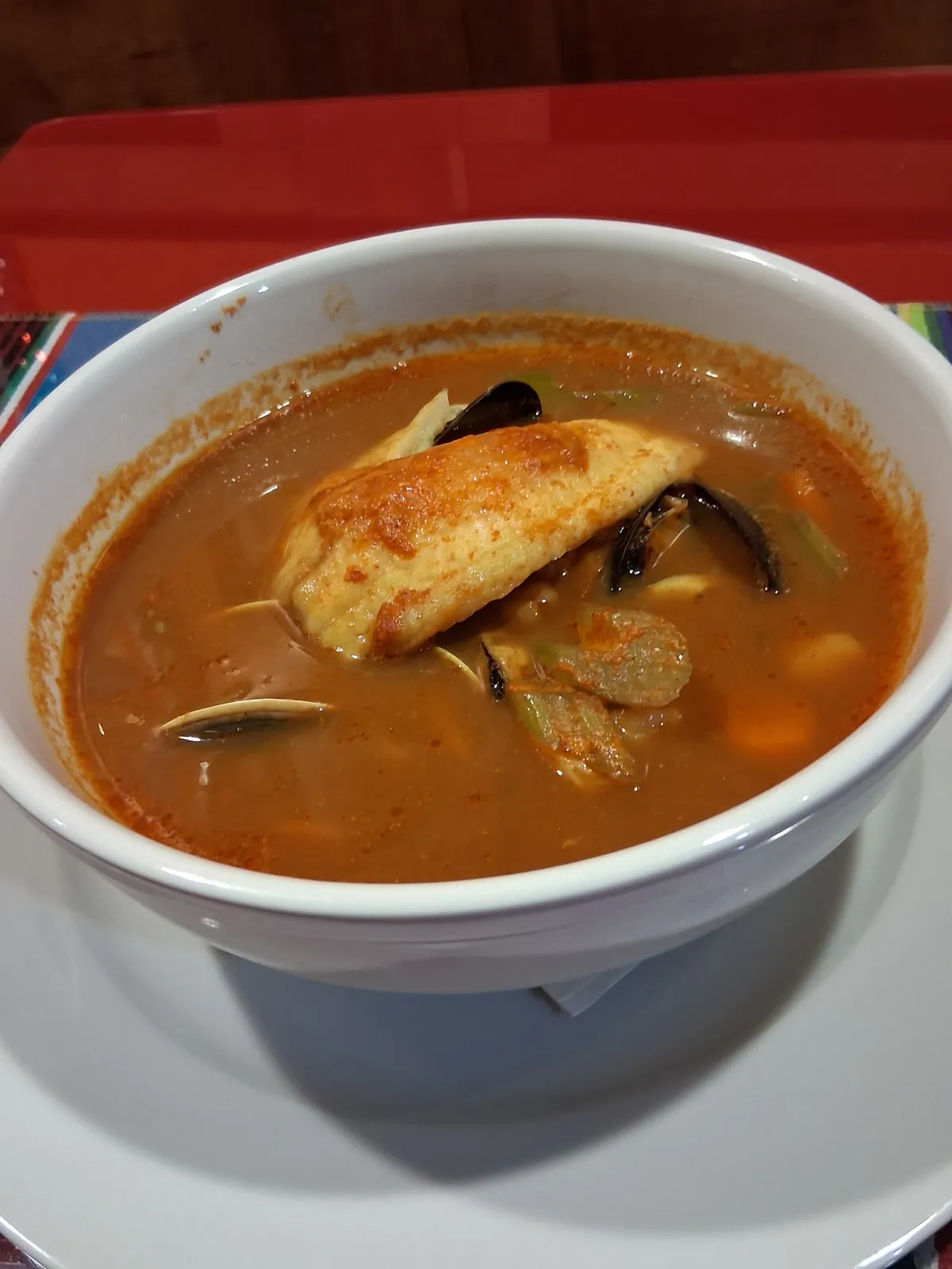 Caldo de mariscos