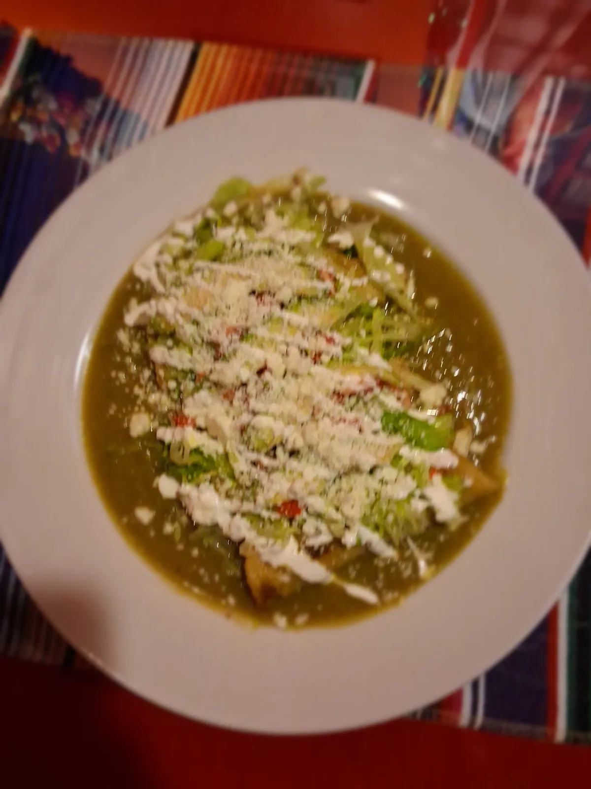 Enchiladas verdes